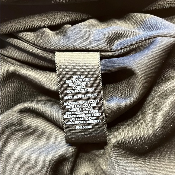 Express Black Sheath Dress V-Neck Ruched - Picture 4 of 5